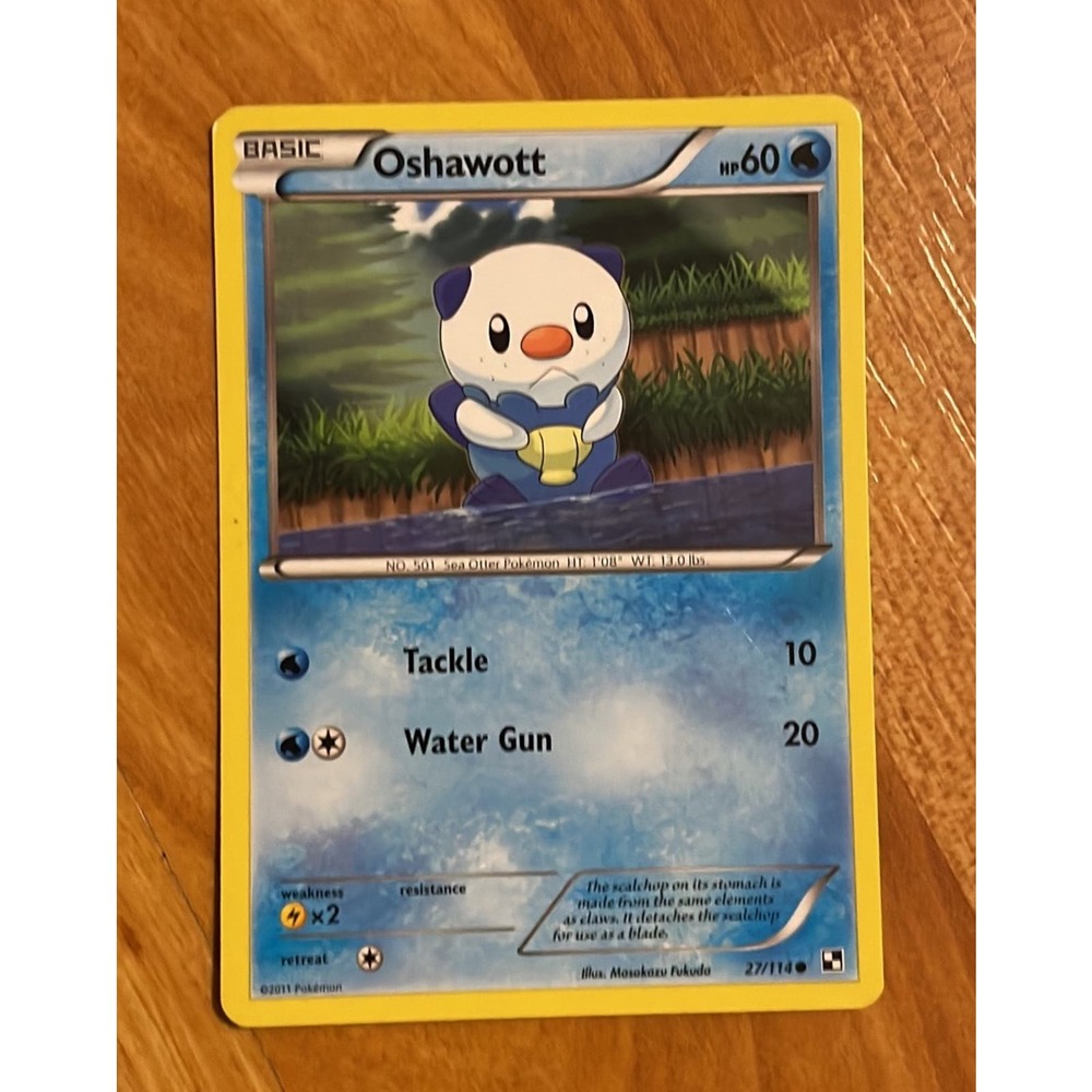 Oshawott Pokemon card